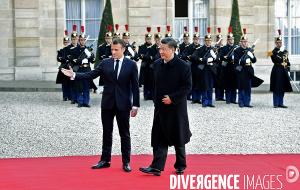 Emmanuel Macron reçoit XI Jinping