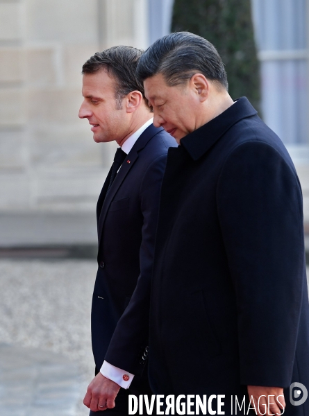 Emmanuel Macron reçoit XI Jinping