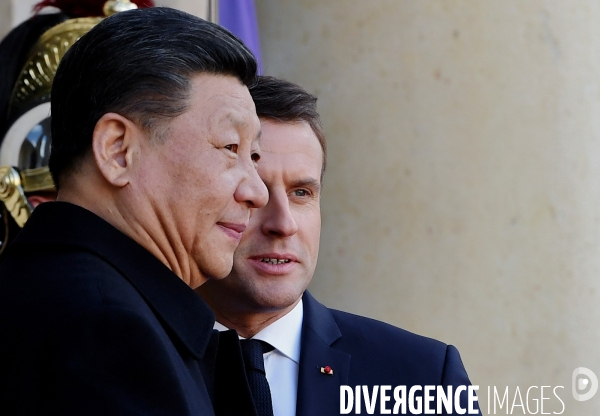 Emmanuel Macron reçoit XI Jinping