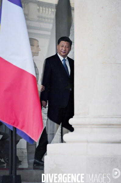 Emmanuel Macron reçoit XI Jinping