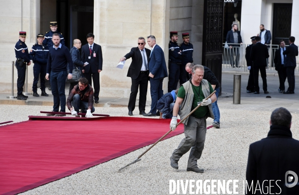 Tapis rouge à l elysee