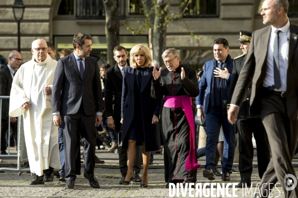 Messe chrismale à l église Saint-Sulpice en présence de Brigitte MACRON