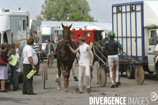 Courses hippiques au Mont-Saint-Michel