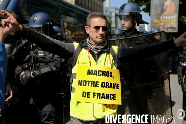 Manifestation Gilets Jaunes (Yellow vests) Paris, Act XXIII. Gilets JaunesÊprotest in Paris.