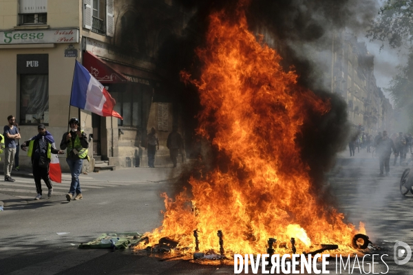 Manifestation Gilets Jaunes (Yellow vests) Paris, Act XXIII. Gilets JaunesÊprotest in Paris.