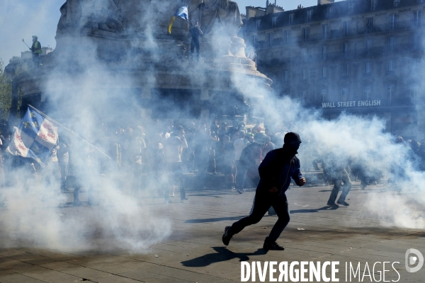 Manifestation Gilets Jaunes (Yellow vests) Paris, Act XXIII. Gilets JaunesÊprotest in Paris.