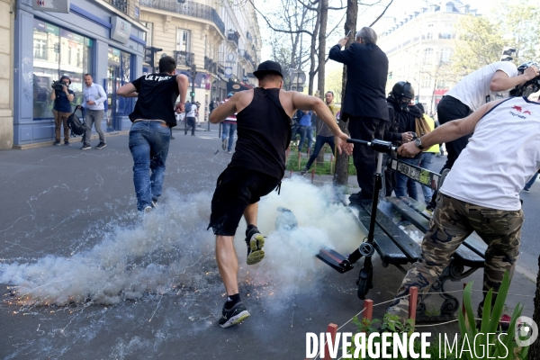 Manifestation Gilets Jaunes (Yellow vests) Paris, Act XXIII. Gilets Jaunes protest in Paris.