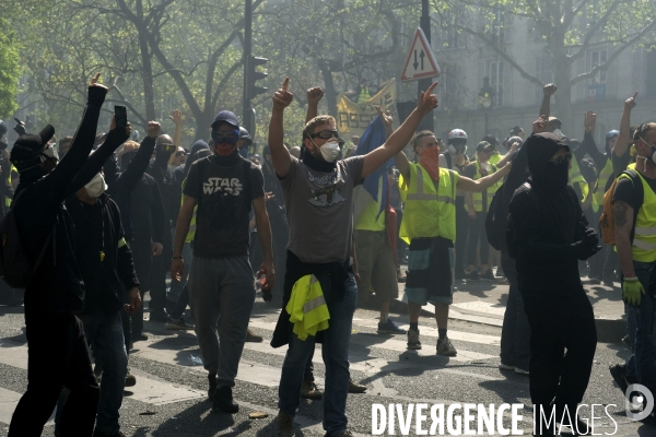 Manifestation Gilets Jaunes (Yellow vests) Paris, Act XXIII. Gilets JaunesÊprotest in Paris.