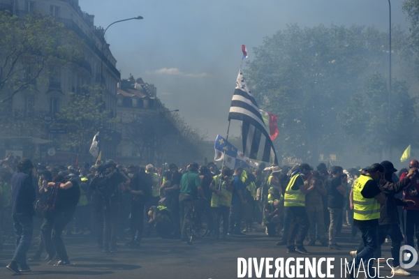 Manifestation Gilets Jaunes (Yellow vests) Paris, Act XXIII. Gilets JaunesÊprotest in Paris.