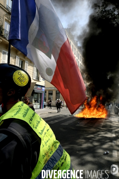 Manifestation Gilets Jaunes (Yellow vests) Paris, Act XXIII. Gilets Jaunes protest in Paris.