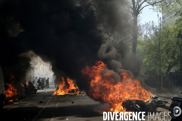 Manifestation Gilets Jaunes (Yellow vests) Paris, Act XXIII. Gilets Jaunes protest in Paris.