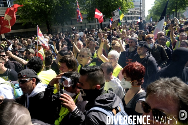 Manifestation Gilets Jaunes (Yellow vests) Paris, Act XXIII. Gilets Jaunes protest in Paris.