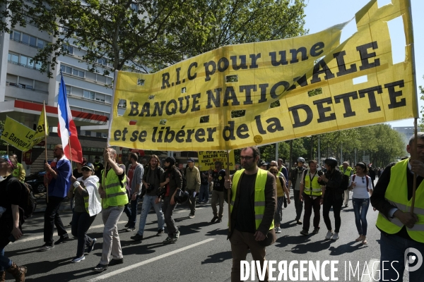 Manifestation Gilets Jaunes (Yellow vests) Paris, Act XXIII. Gilets JaunesÊprotest in Paris.