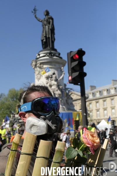 Manifestation Gilets Jaunes (Yellow vests) Paris, Act XXIII. Gilets Jaunes protest in Paris.