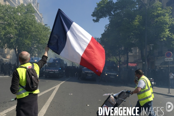 Manifestation Gilets Jaunes (Yellow vests) Paris, Act XXIII. Gilets Jaunes protest in Paris.