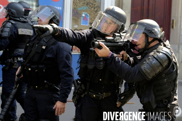 Manifestation Gilets Jaunes (Yellow vests) Paris, Act XXIII. Gilets Jaunes protest in Paris.