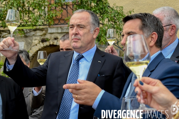 Visite de Didier Guillaume ministre de l Agriculture en Ardèche