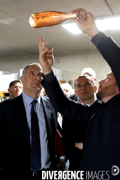 Visite de Didier Guillaume ministre de l Agriculture en Ardèche