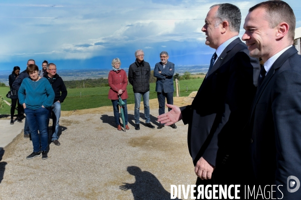 Visite de Didier Guillaume ministre de l Agriculture en Ardèche