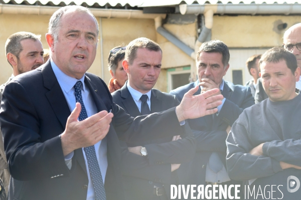 Visite de Didier Guillaume ministre de l Agriculture en Ardèche