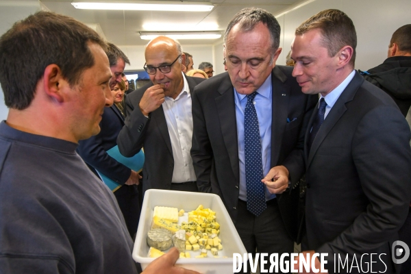 Visite de Didier Guillaume ministre de l Agriculture en Ardèche