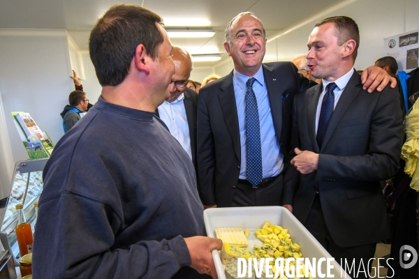 Visite de Didier Guillaume ministre de l Agriculture en Ardèche