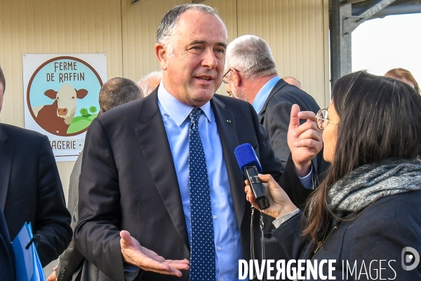 Visite de Didier Guillaume ministre de l Agriculture en Ardèche