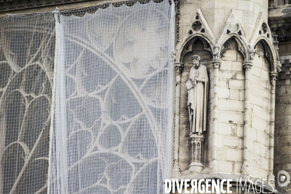 Les travaux sur la cathédrale Notre-Dame de Paris après l incendie