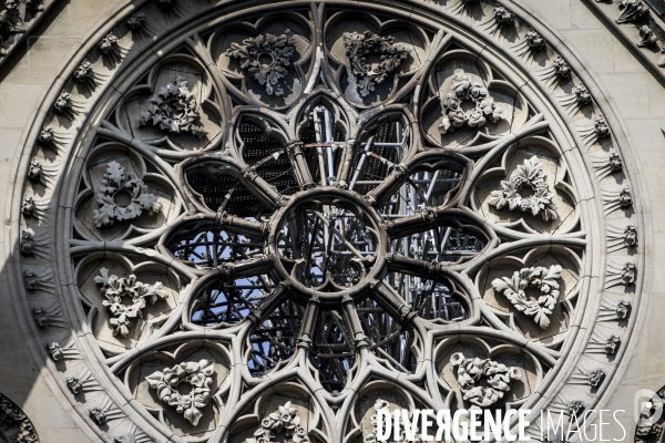 Les travaux sur la cathédrale Notre-Dame de Paris après l incendie