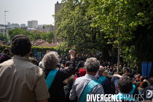 Rassemblement des franc-maçons au cimetière du Père Lachaise