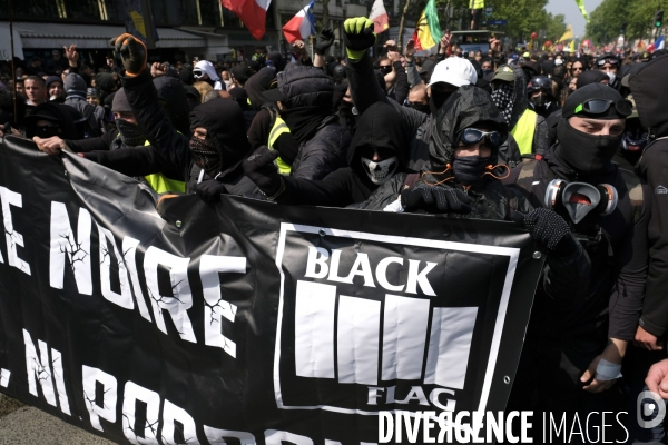 Premier Mai 2019 Black Bloc Paris.