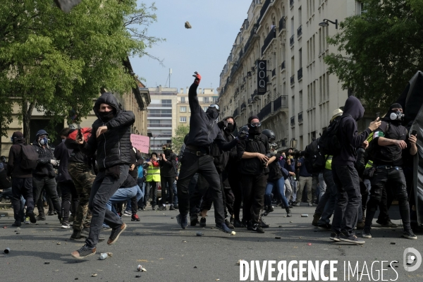 Premier Mai 2019 Black Bloc Paris.