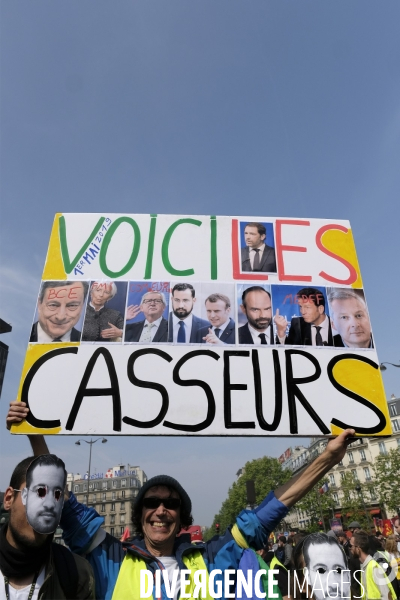 Premier Mai 2019 Black Bloc Paris.