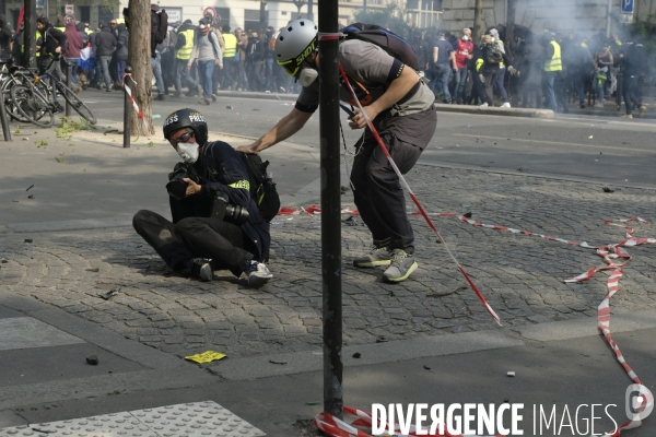 La Couverture Médiatique des Gilets jaunes à Paris. The Media Coverage of the Yellow Vests Revolt in Paris.