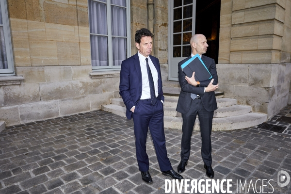 Matignon, Edouard Philippe et partenaires sociaux pour mesures Macron, suite gilets jaunes