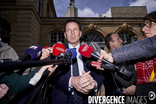 Matignon, Edouard Philippe et partenaires sociaux pour mesures Macron, suite gilets jaunes