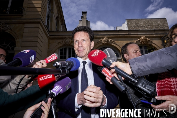 Matignon, Edouard Philippe et partenaires sociaux pour mesures Macron, suite gilets jaunes