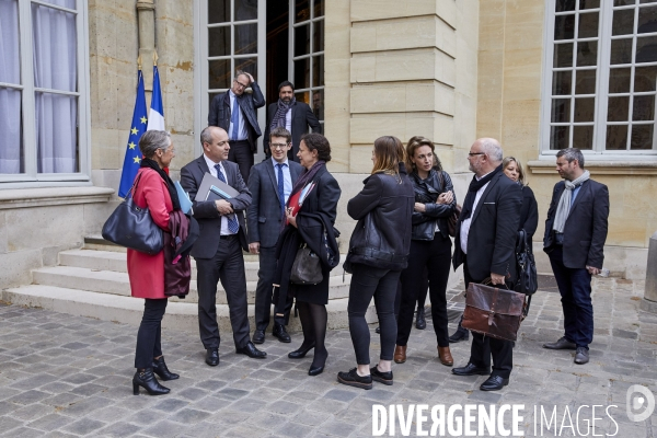 Matignon, Edouard Philippe et partenaires sociaux pour mesures Macron, suite gilets jaunes