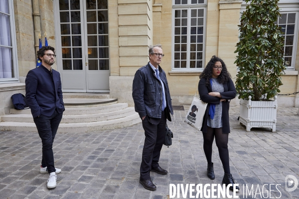 Matignon, Edouard Philippe et partenaires sociaux pour mesures Macron, suite gilets jaunes