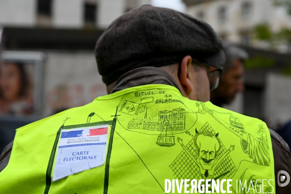Manifestation des gilets jaunes. Acte 25.