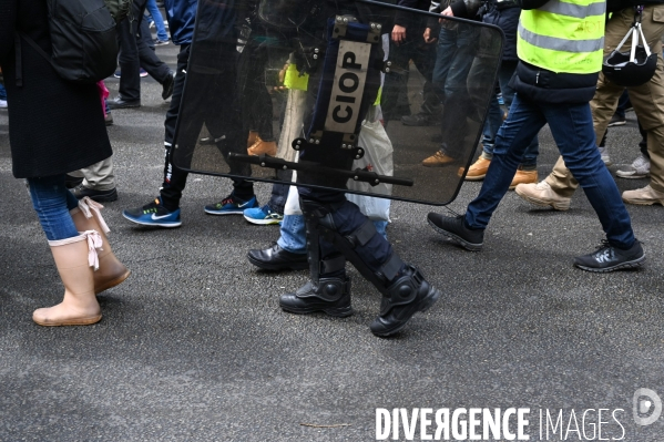 Manifestation des gilets jaunes. Acte 25.