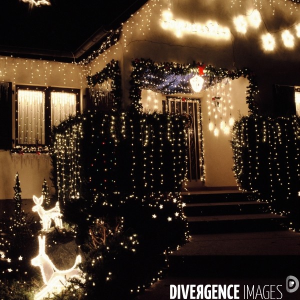 Illuminations de noël à la maison