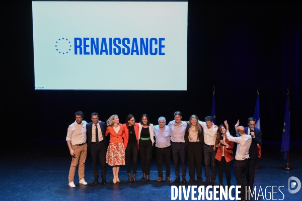 Renaissance. LREM. Réunion publique pour les élections européennes.