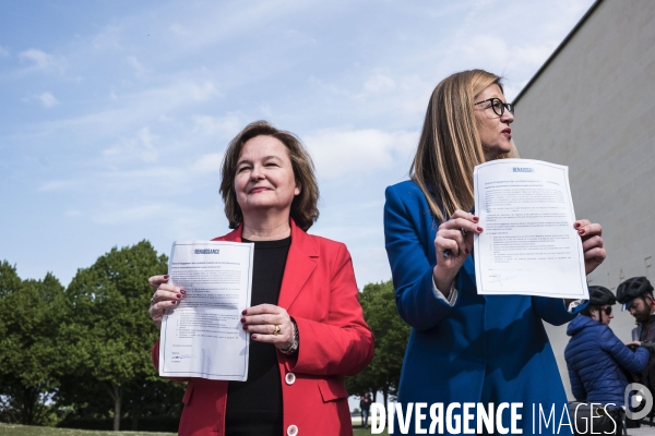 Nathalie Loiseau en Normandie, Campagne européenne 2019.