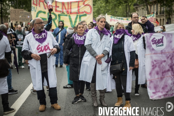 Manifestation à Paris pour la fonction publique