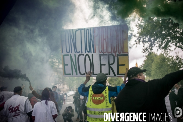 Manifestation à Paris pour la fonction publique