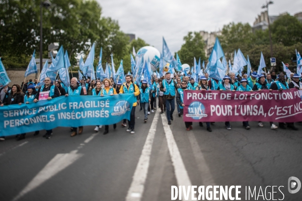 Manifestation à Paris pour la fonction publique