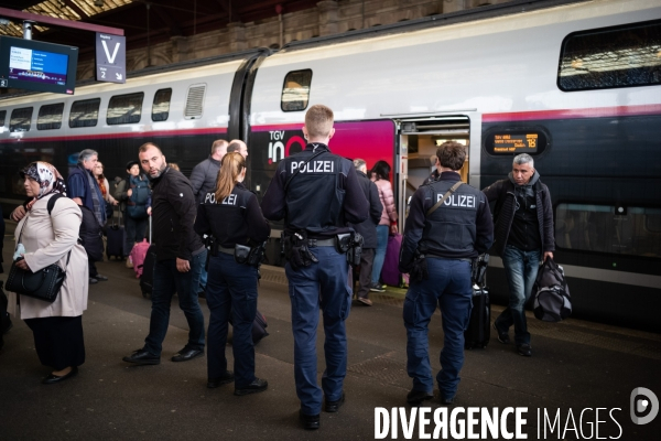 Policier allemands à Strasbourg
