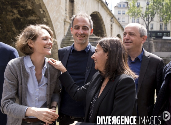 Anne Hidalgo et Raphaël Glucksmann à la rencontre des Parisiens.