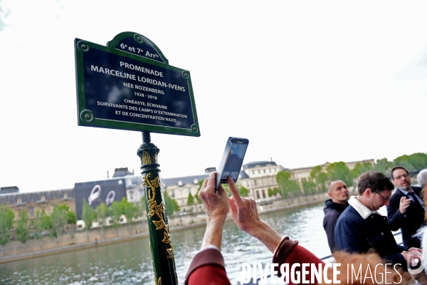 Inauguration de la promenade Marceline Loridan ivens